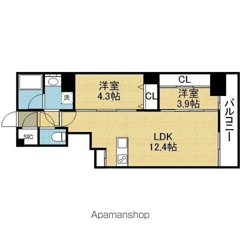 アーバネックス谷町四丁目の間取り写真