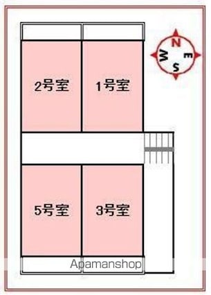 コーポ松下[1R/18.95m2]の配置図