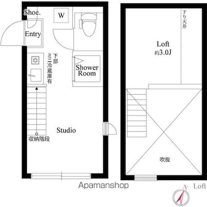 東京都江戸川区北小岩１丁目[1R/11.51m2]の間取図