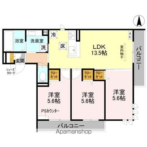 ルコアン堀川今宮の間取り写真