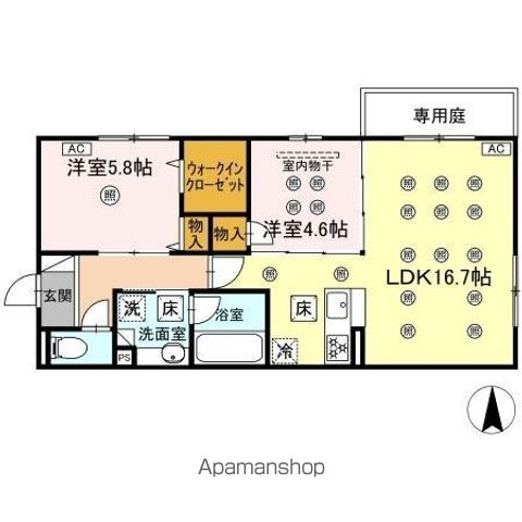 DーROOM若園の間取り写真