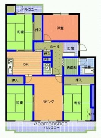 奈多団地３０棟の間取り