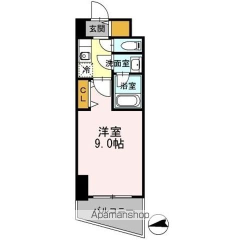 カスタリアタワー肥後橋の間取り写真