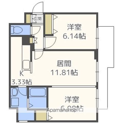 プレステージ福住西の間取り写真
