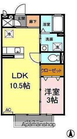 ビギニングAの間取り写真