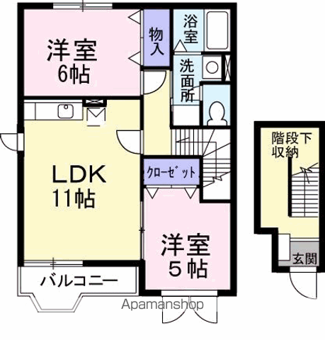 ハイツ ロジュマンAの間取り写真