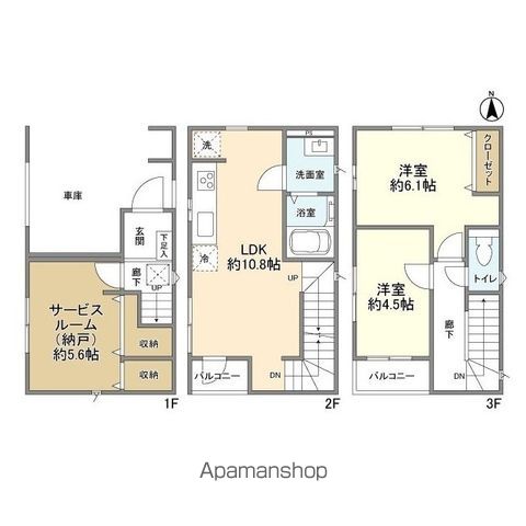 【４０４１江東区東砂１棟１号棟の間取り】