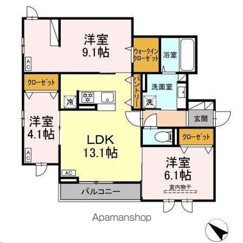 D-ROOM泉崎IIの間取り写真
