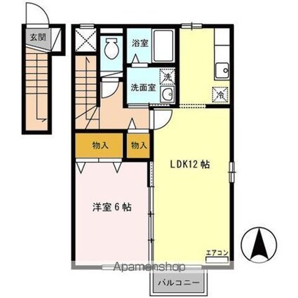 グランモア　Ａ[1LDK/49.05m2]の間取図