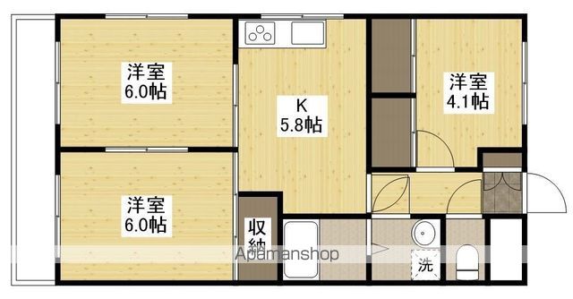 旭グリーンハイツの間取り写真