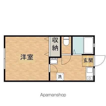 ＤＯＭＥ　ＴＡＭＡ　Ｊ棟　ドーム多摩Ｊ[1DK/26.07m2]の間取図
