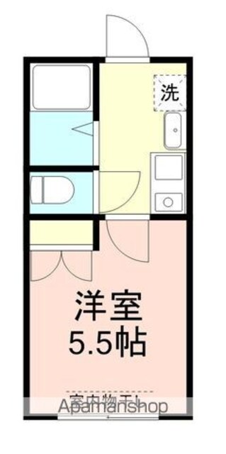 パープルハイツ[1K/20.09m2]の間取図