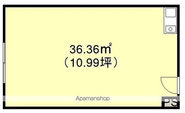 サンブレストビル[事務所/36.36m2]の間取図