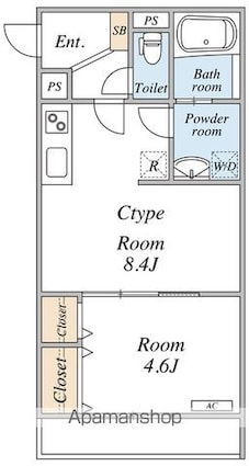 （仮称）リブリ・江戸川区西小岩（２）[1LDK/33.06m2]の間取図