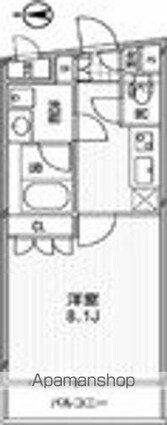 アーデン北沢[1K/27.47m2]の間取図