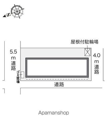 レオパレスサニースペランツィア[1K/21.65m2]の配置図