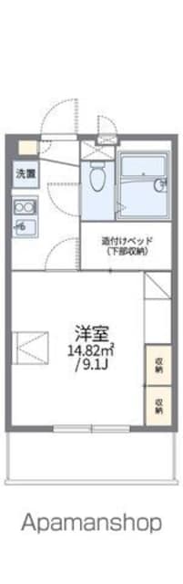 和歌山県和歌山市北出島[1K/23.18m2]の間取図