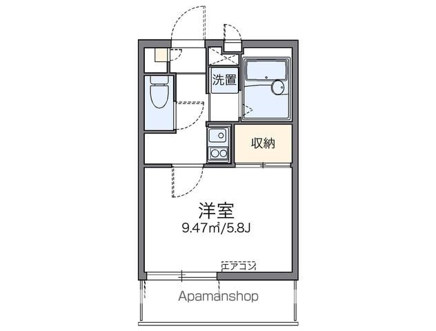 レオパレスシャルマンの間取り写真