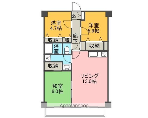 グレース伏見Aの間取り写真