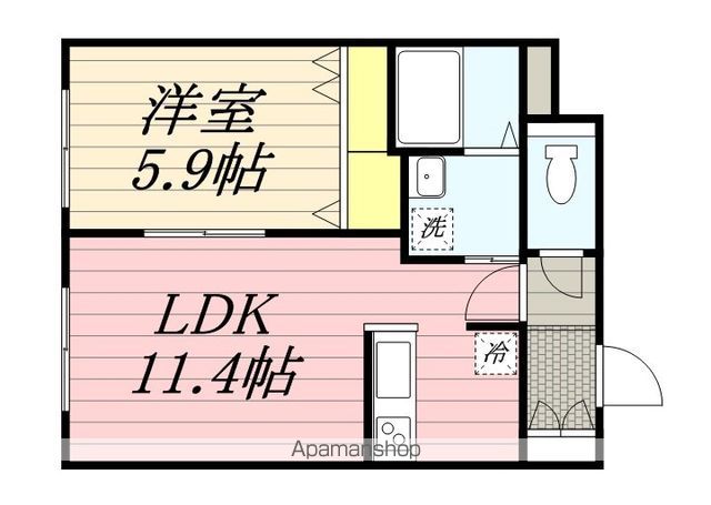 プラージュNL43の間取り写真
