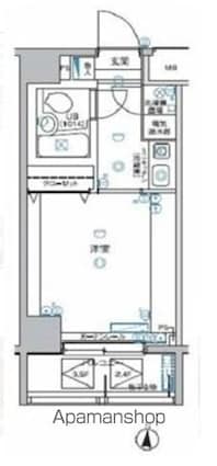 ＧＲＡＺＩＡ方南町[1K/17.4m2]の間取図