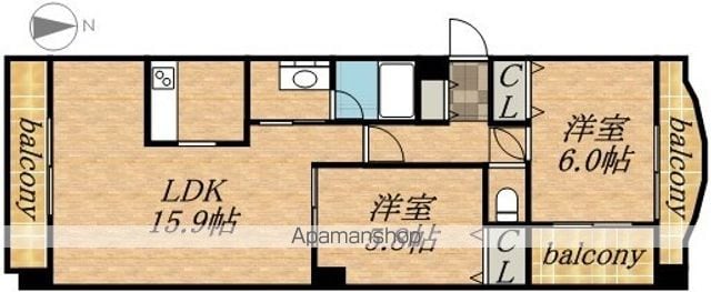 フレックス円山の間取り写真