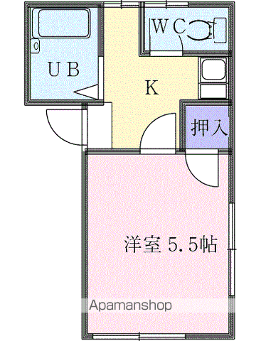 ベルメゾン 202 ｜ 千葉県千葉市中央区大巌寺町245-4（賃貸アパート1K・2階・17.65㎡） その2