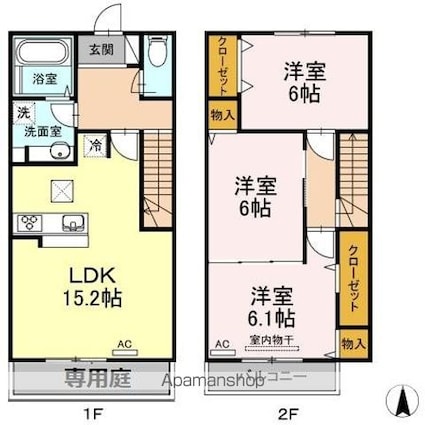 ＭＢＭ手城[3LDK/83.9m2]の間取図