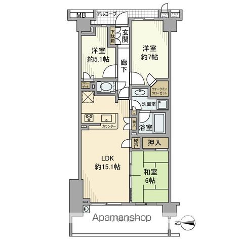 プラウドシティ府中の間取り写真
