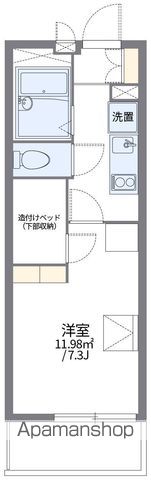 レオパレスコンパル唐湊 弐番館の間取り写真