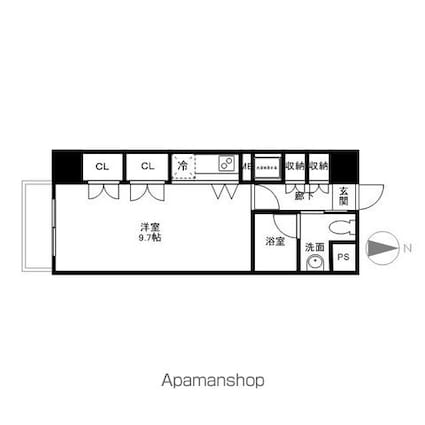 Ｓ－ＦＯＲＴ桜山[1K/30.6m2]の間取図
