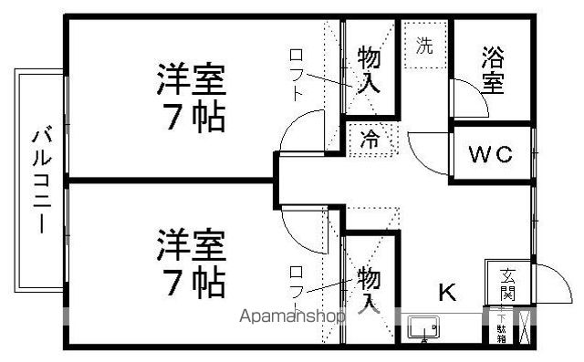 スイートピー国見の間取り写真