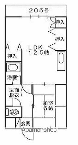 重信マンションの間取り写真