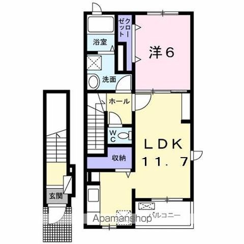 ルーベル太田Bの間取り写真