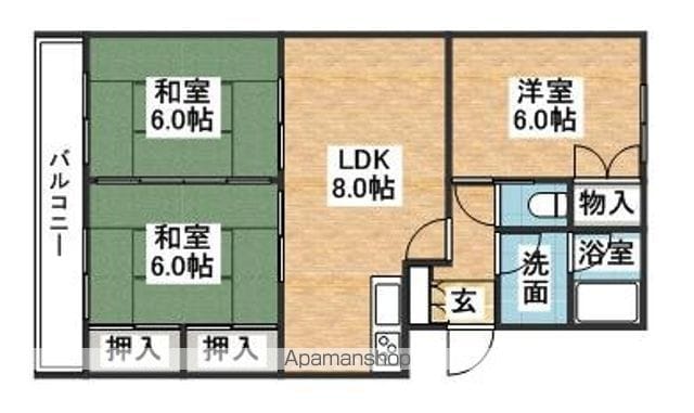 プレリュード篠栗IIの間取り写真
