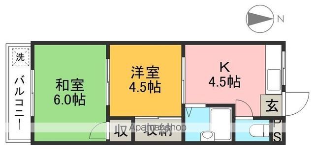 コーポフジの間取り写真