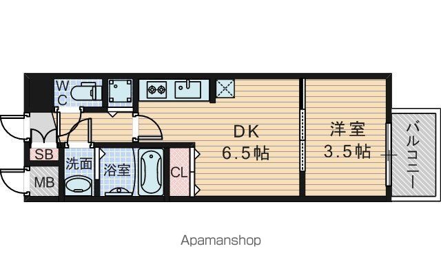 スワンズシティ新大阪プライムの間取り写真