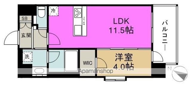 スプランディッド中之島DUEの間取り写真