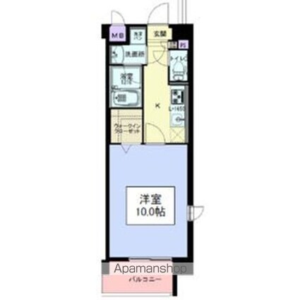 ベルデアスル[1K/32.3m2]の間取図
