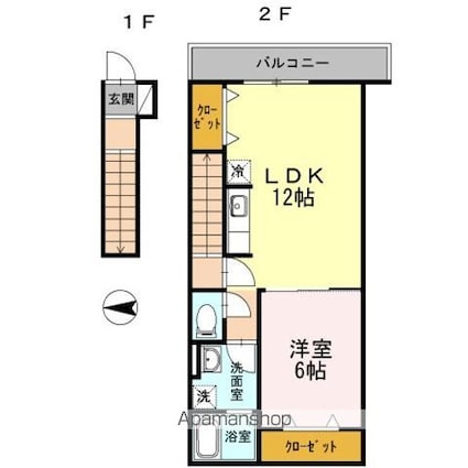 ソワーニュ[1LDK/50.1m2]の間取図