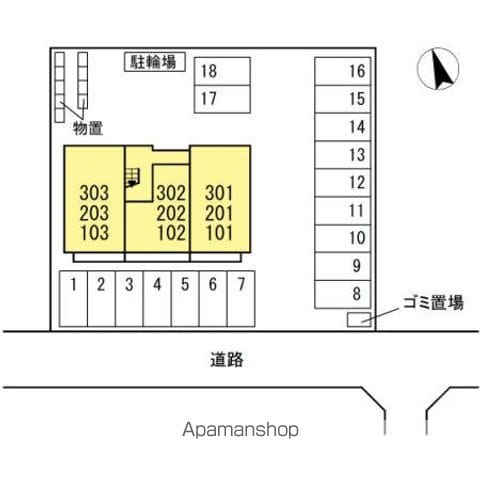 ＰＡＲＫ　ＥＵＰＨＯＲＩＡ（パークユーフォリア） 302 ｜ 岐阜県岐阜市旦島５丁目1-5（賃貸アパート1LDK・3階・42.65㎡） その3