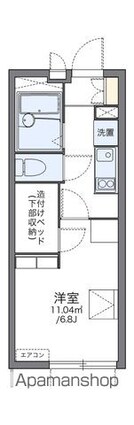 レオパレスサンフラワーＡ[1K/19.87m2]の間取図