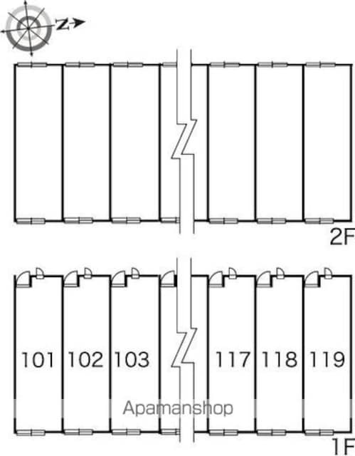 レオパレスマイファミーユ[2DK/49.2m2]の配置図