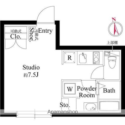 エルフローラ三軒茶屋[1R/21.58m2]の間取図