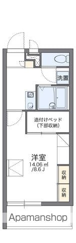 レオパレス月島の間取り写真