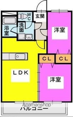 パークサイド橘の間取り写真