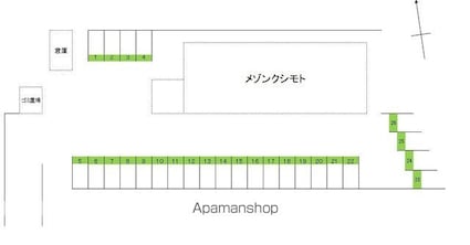 ロイヤルコーポ琴の浦Ⅱ[1LDK/32.6m2]の配置図