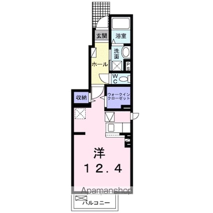 坂本３丁目アパート　　　　　　　　　　　　　　　　　　　　　[1R/34.53m2]の間取図