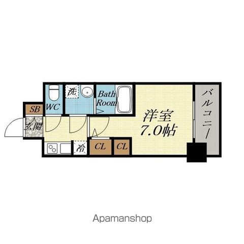 SーRESIDENCEドーム前千代崎の間取り写真