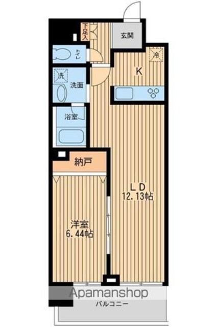 プライムアーバンとうきょうスカイツリー[1LDK/49.48m2]の間取図